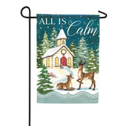 Carson Winter Church Garden Flag