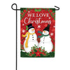 We Love Christmas Double Sided Garden Flag