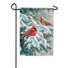 Cardinals Snow Mates Double Sided Garden Flag