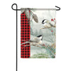 Winter Chickadee Double Sided Garden Flag