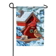 Carson Winter Cardinals House Garden Flag