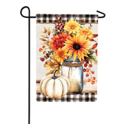 Carson Fall Floral Jar Garden Flag