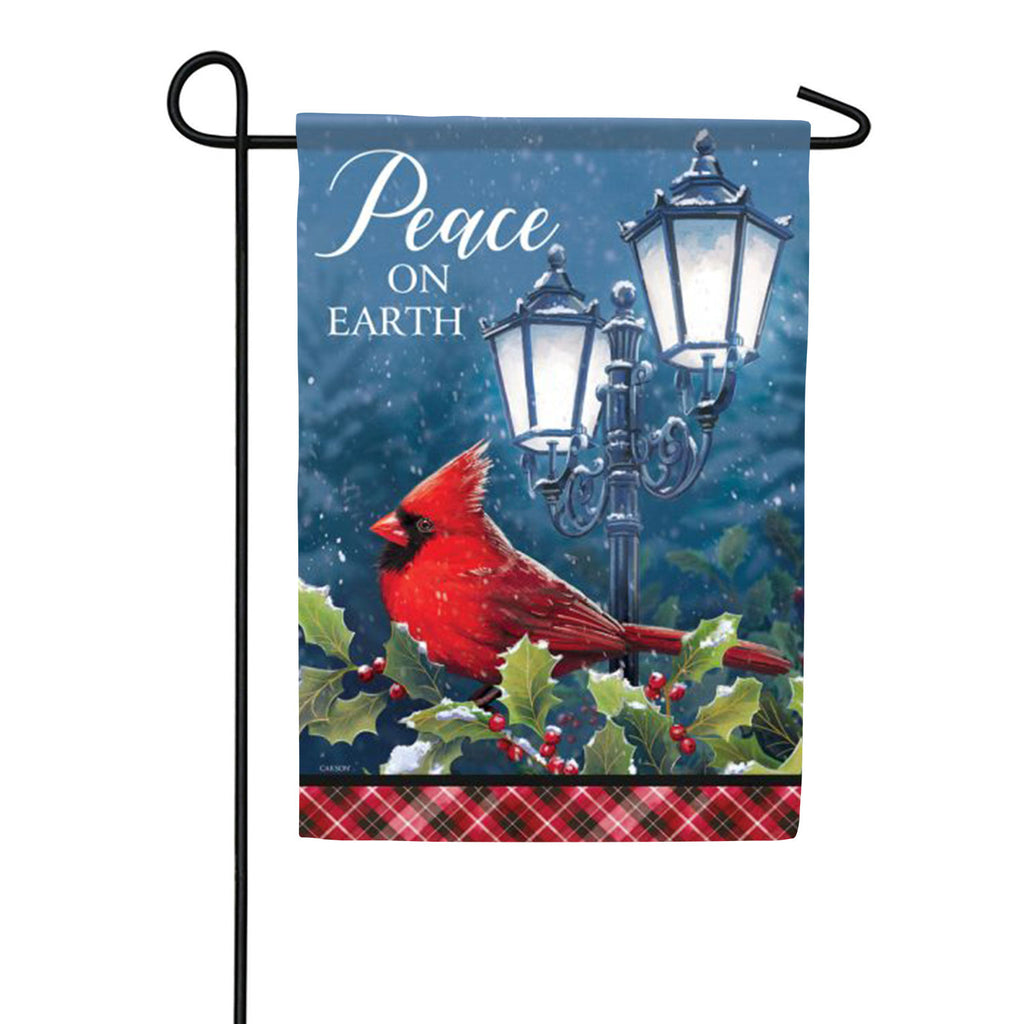 Peace Night Lights Double Sided Garden Flag