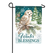 Carson Winter Owl Garden Flag