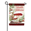 Winter Mushroom Garden Flag
