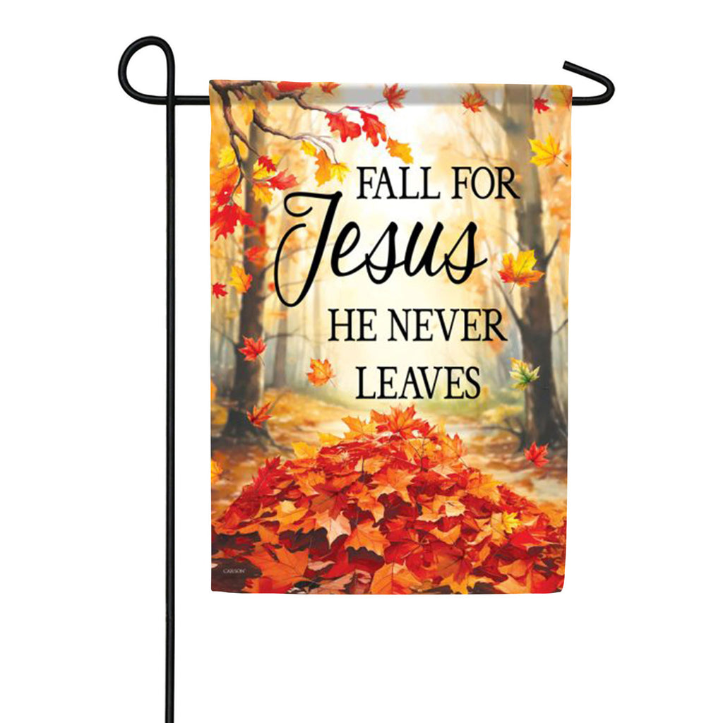 Fall For Jesus Garden Flag