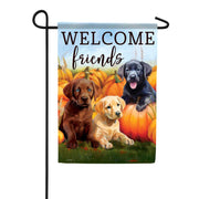 Carson Welcome Friends Pups Garden Flag