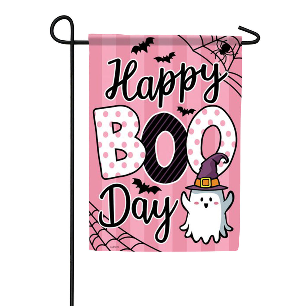 Happy Boo Day Garden Flag
