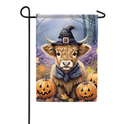 Carson Pumpkin Cow Garden Flag