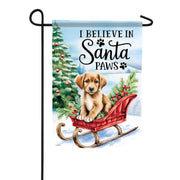 Carson Santa Paws Pup Garden Flag