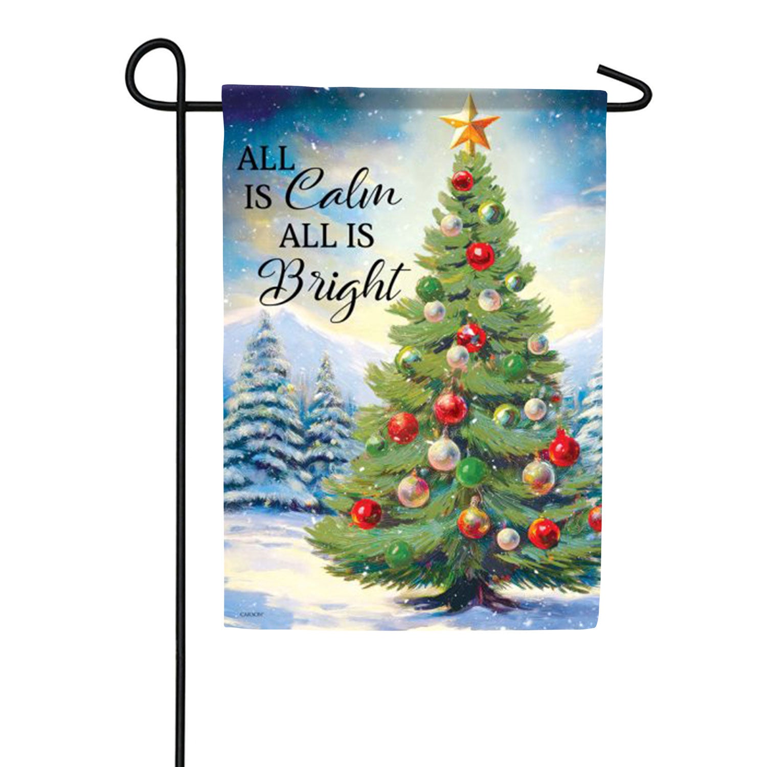 Carson All Is Bright Garden Flag