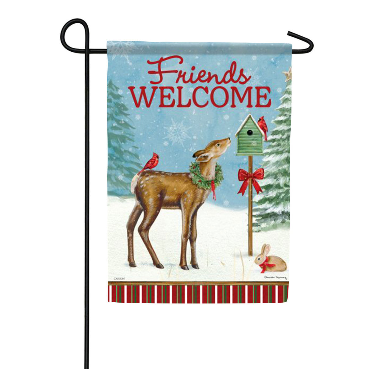 Carson Woodland Friends Garden Flag