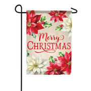 Carson Poinsettia Border Garden Flag
