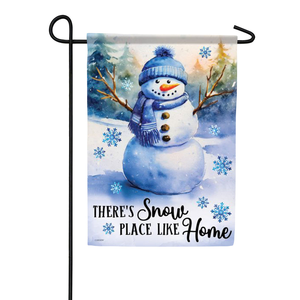 Carson Snow Place/Home Garden Flag