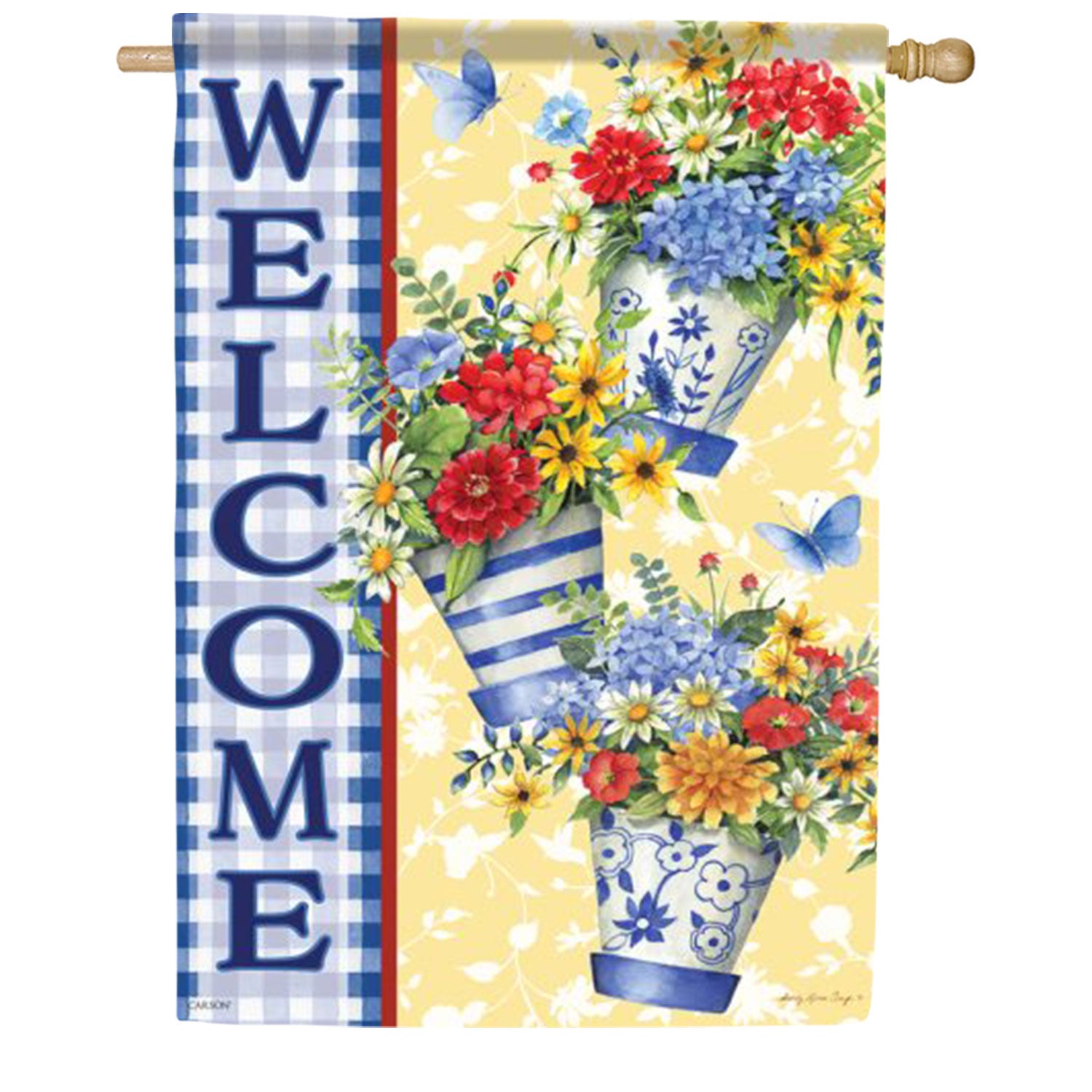 Carson Summer Trio House Flag