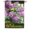 Carson Lilac Bucket House Flag