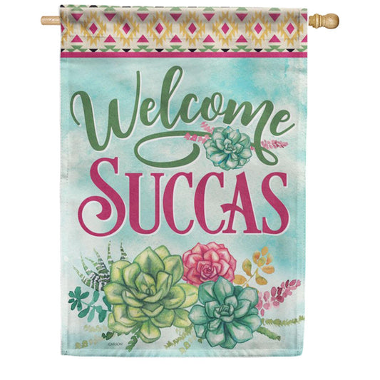 Carson Welcome Succas House Flag
