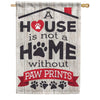 Carson House Flag - Paw Prints