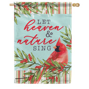Carson Let Heaven and Nature Sing Cardinal House Flag