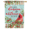 Carson Let Heaven and Nature Sing Cardinal House Flag