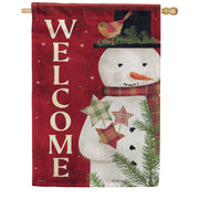 Carson House Flag - Primative Snowman