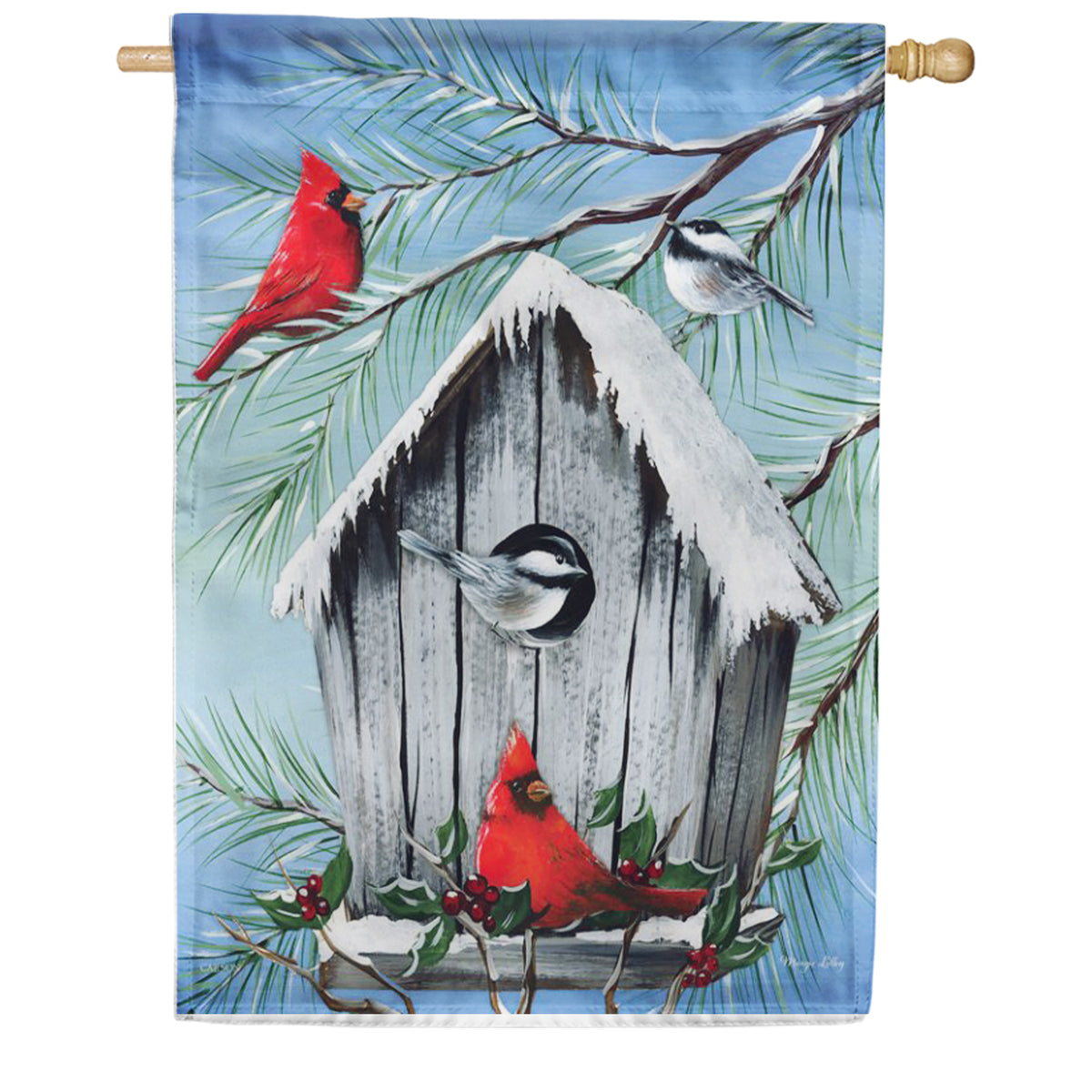 Carson Winter Song House Flag
