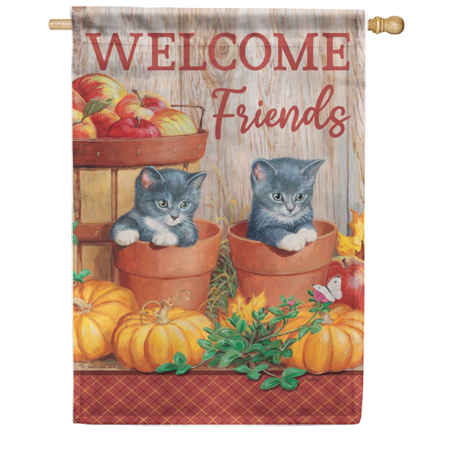Carson House Flag - Little Kittens