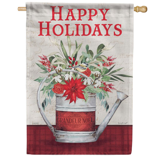 Carson Merry Snowman House Flag