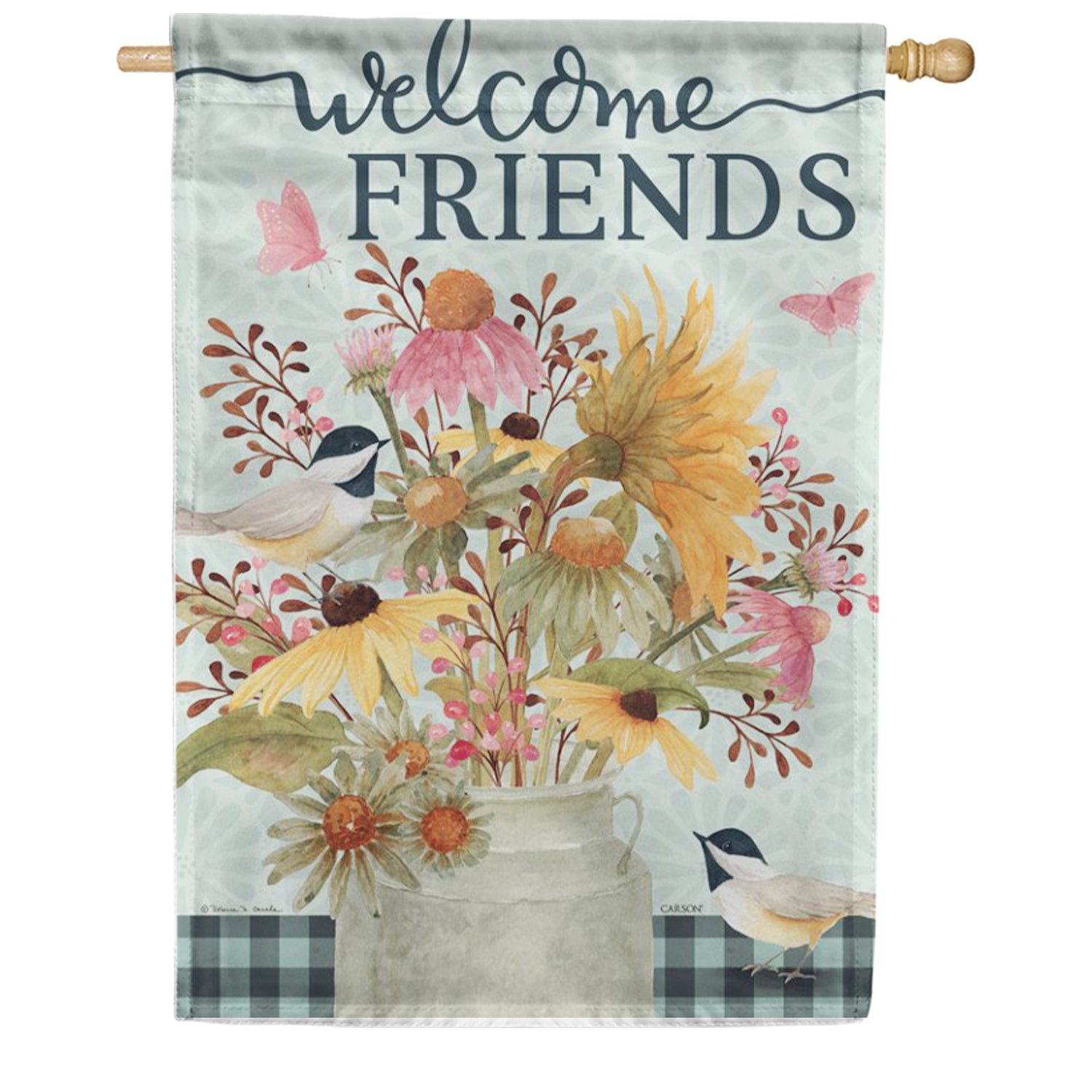 Carson House Flag - Welcome Friends