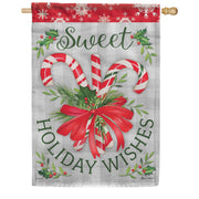 Carson House Flag - Sweet Holiday Wishes