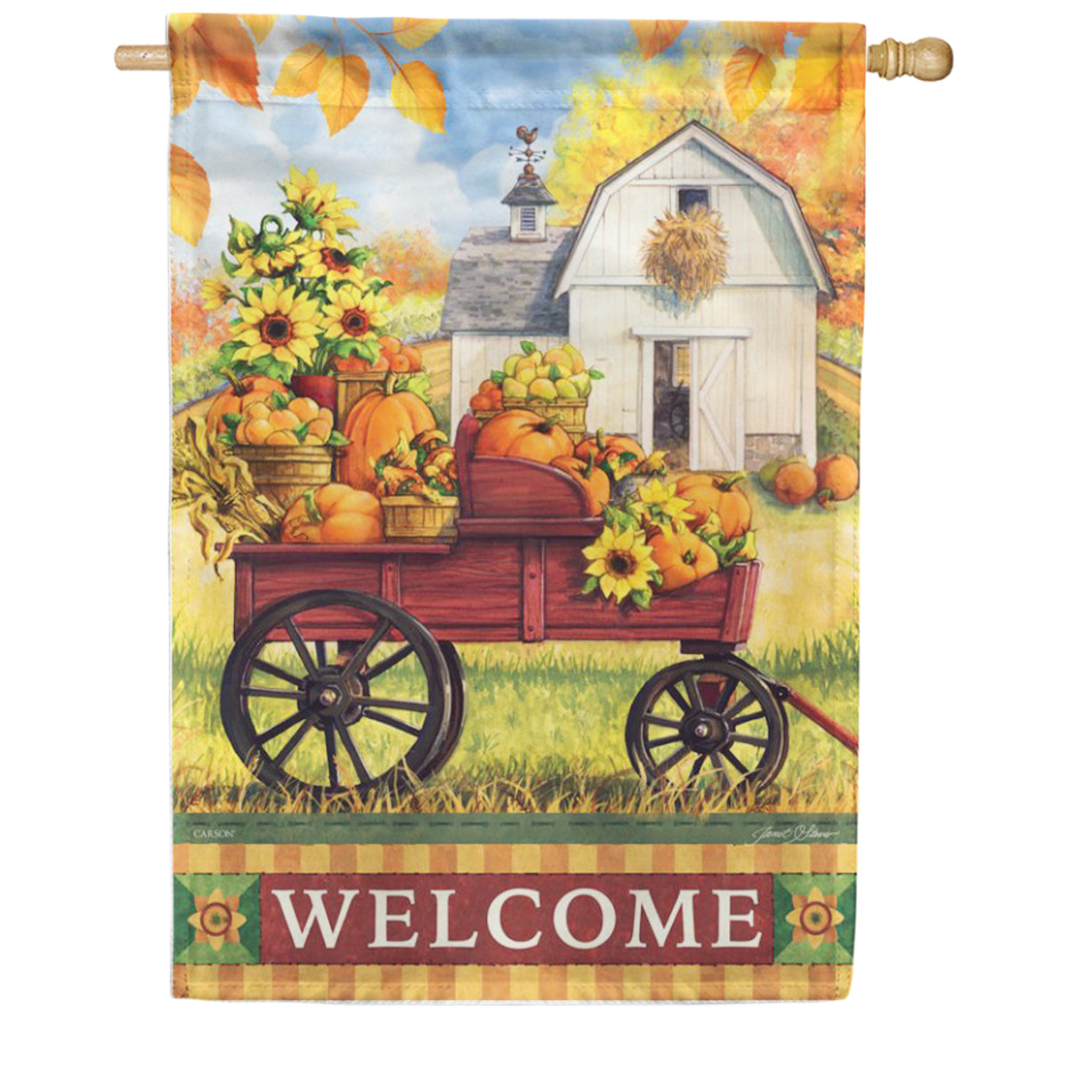 Carson The Harvest House Flag