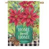 Carson Poinsettia Vase House Flag