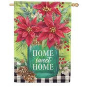 Carson House Flag - Poinsettia Vase