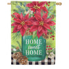 Carson House Flag - Poinsettia Vase