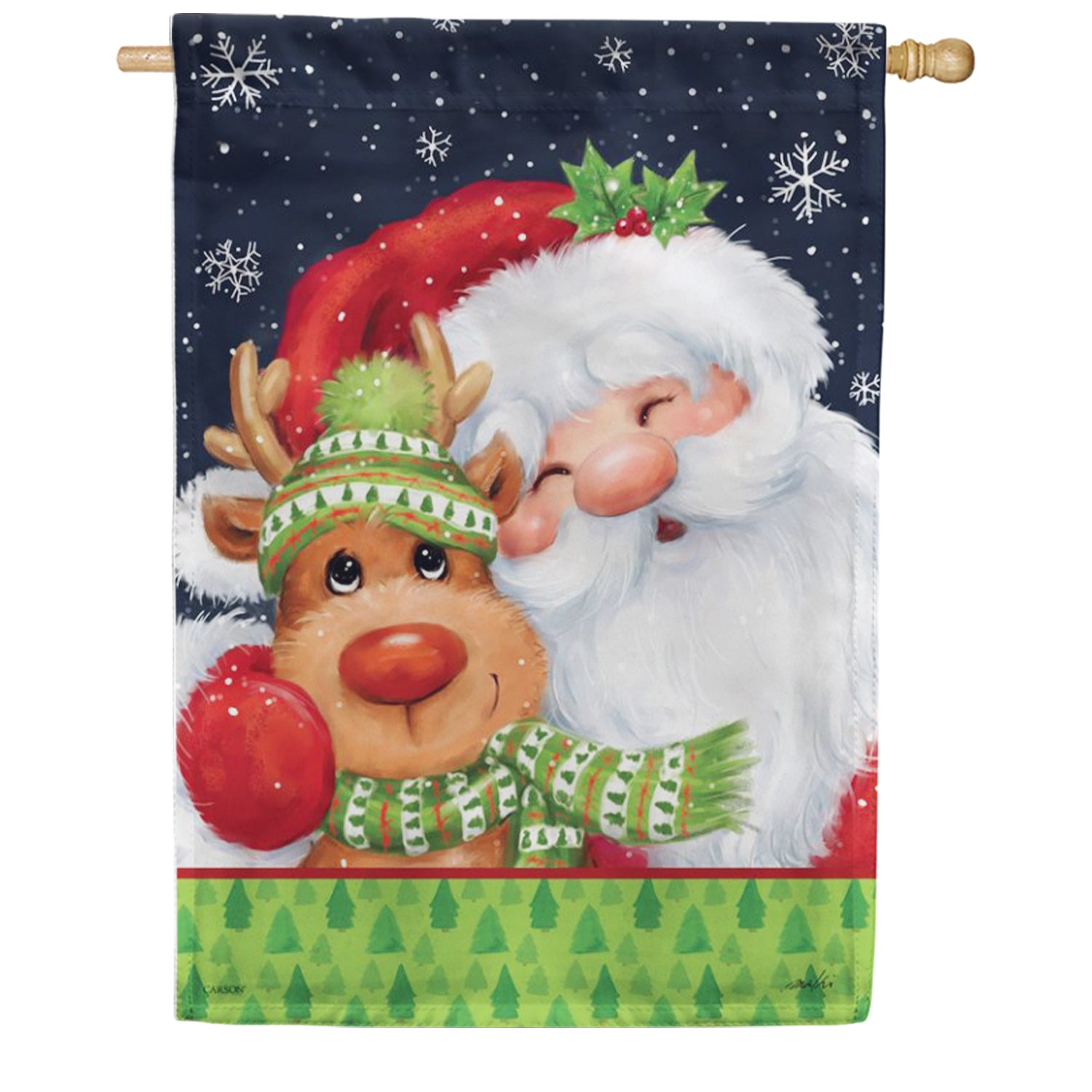 Carson House Flag - North Pole Friends