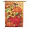 Carson Happy Harvest Scarecrow Garden Flag