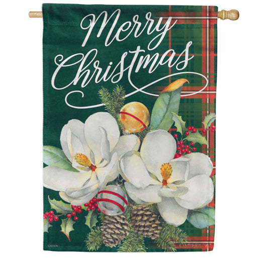 Carson Elegant Magnolia Christmas Mailbox Cover