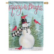 Carson House Flag - Merry Snowman