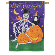 Carson House Flag - Happy Skeleton