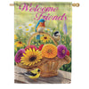 Carson House Flag - Songbirds & Blooms