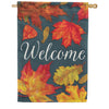 Carson Scattered Leaves House Flag