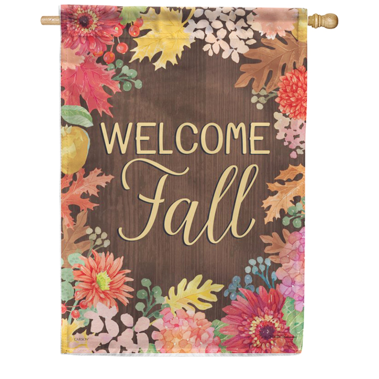 Carson Velvet Blooms House Flag