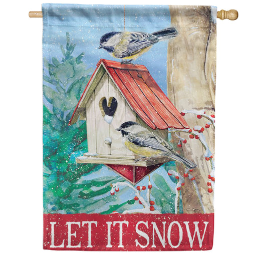 Carson Red Roof Birdhouse House Flag