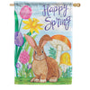 Carson Happy Spring Bunny House Flag