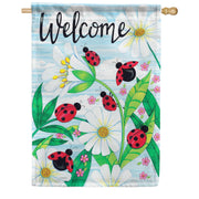 Carson Ladybug Welcome House Flag