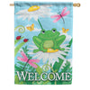 Carson Welcome Frog House Flag