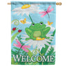 Carson Welcome Frog House Flag