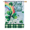 Carson Luck of the Irish House Flag