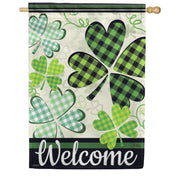 Carson Shamrock Welcome House Flag