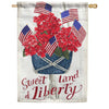 Carson Sweet Land of Liberty House Flag